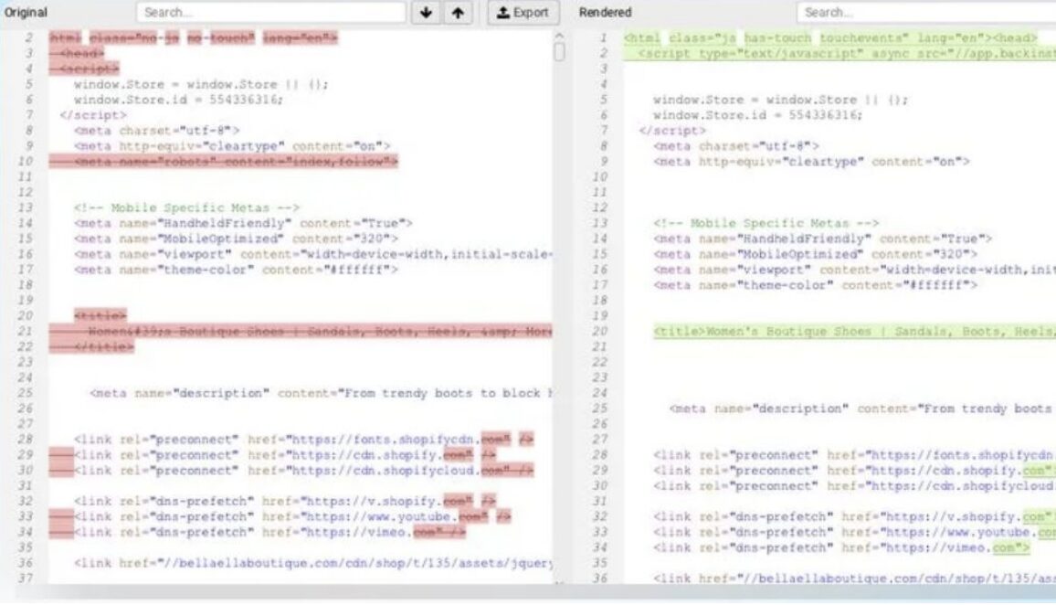 screaming frog javascript