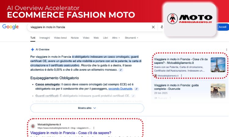 esempio ecommerce moto