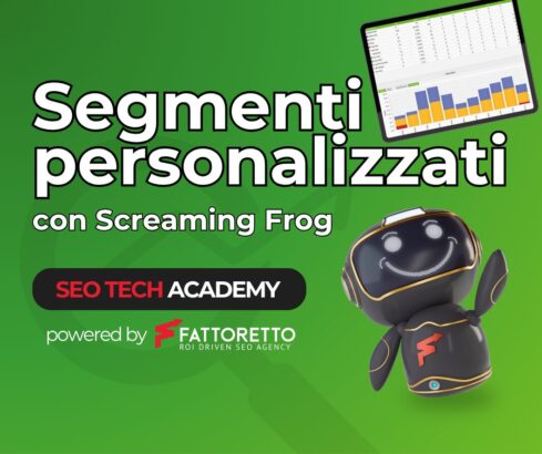 segmenti personalizzati di screaming frog